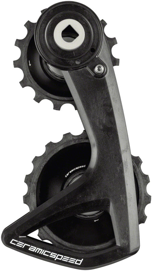 CeramicSpeed OSPW RS Alpha Pulley Wheel System SRAM Red/Force AXS - ALPHA Aluminum Pulley Carbon Cage BLK