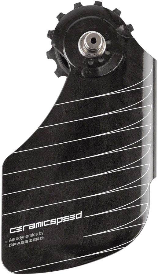 CeramicSpeed OSPW Pulley Wheel Aero Alpha System Shimano 9250/8150 - Coated Races Aluminum Pulley Carbon Cage BLK-Goodwynn'sGoodwynn's