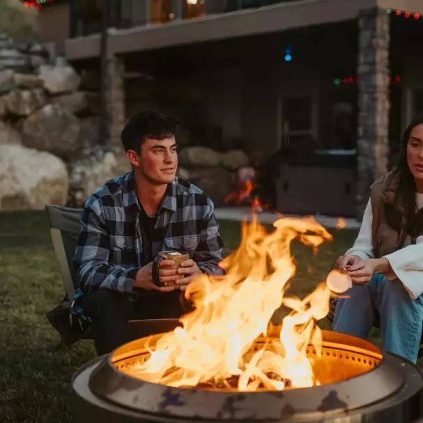 Solo Stove Bundle - Ranger/Bonfire/Yukon/Canyon 2.0 with Stand, Smokeless Fire Pit | Wood Burning Fireplaces with Removable Ash Pan, Portable Outdoor Firepit - Ideal for Camping & Outdoor Spaces, Stainless Steel-Goodwynn'sGoodwynn's