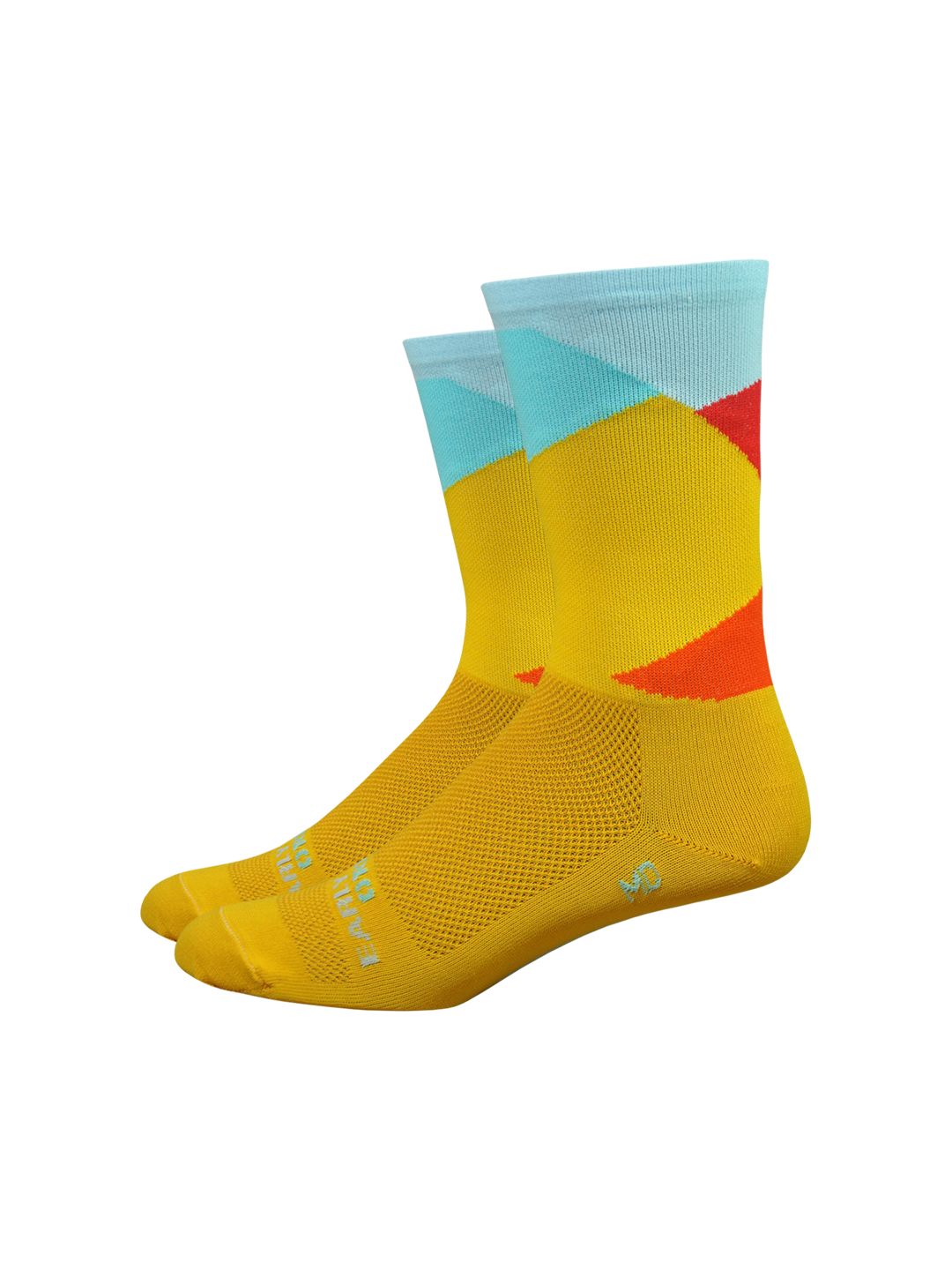 Sock DeFeet Ornot Intersection 6 Small Bright Gold