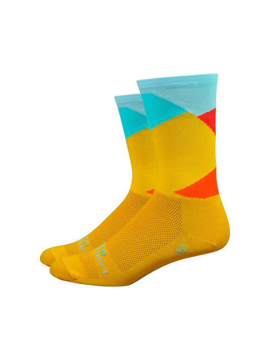 Sock DeFeet Ornot Intersection 6 Small Bright Gold-Goodwynn's