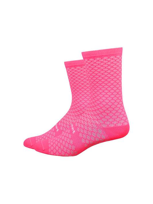 Sock DeFeet Evo Mont Ventoux 6 Large Visibility Pink-Goodwynn's