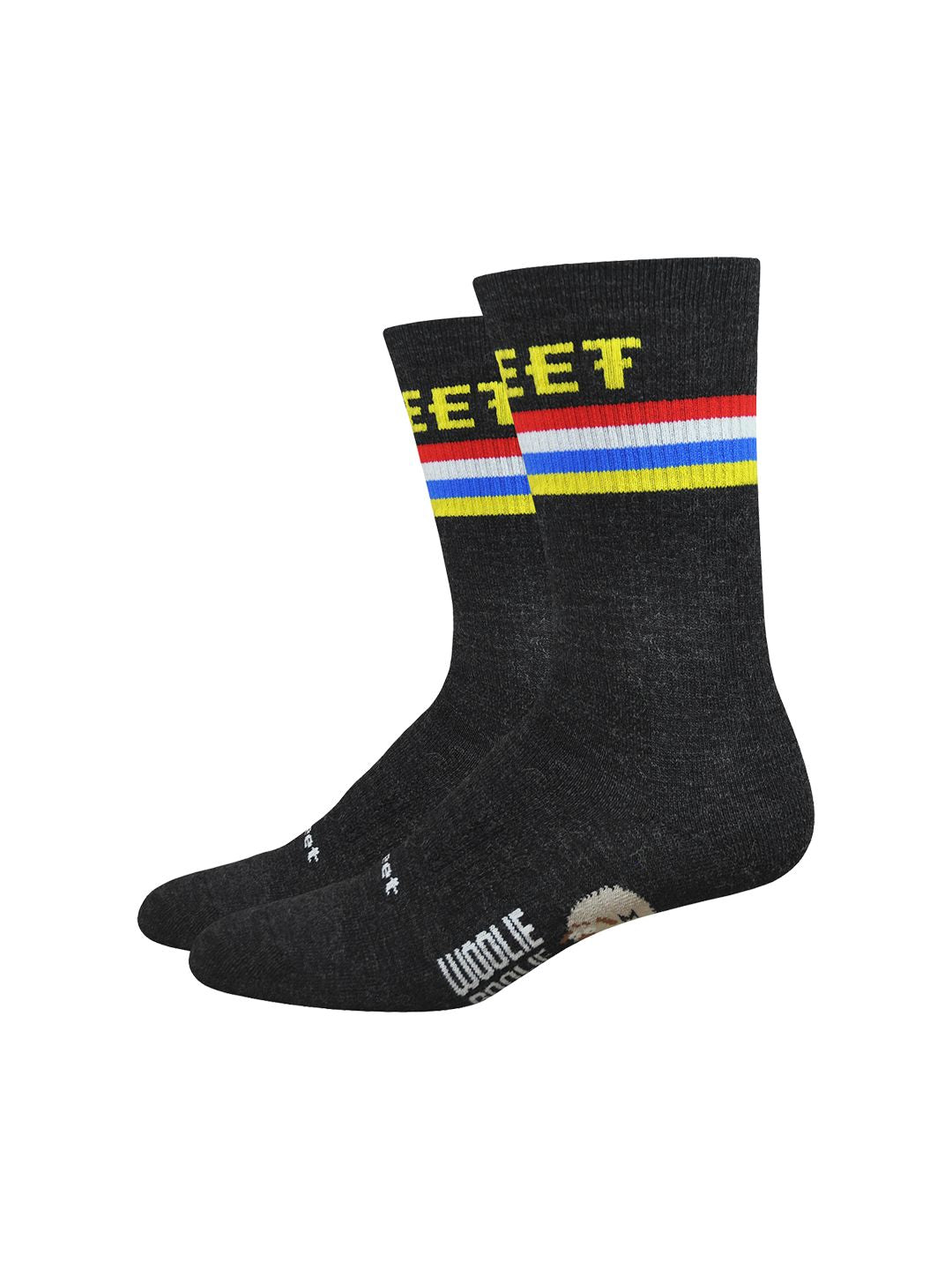 Sock DeFeet Woolie Boolie 6" Podium X-Large Black