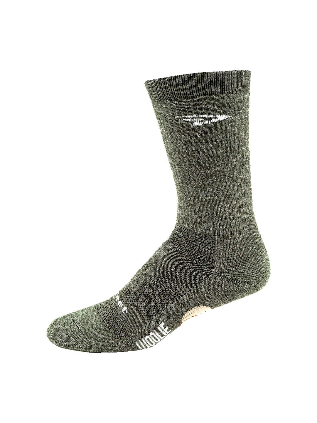 Sock DeFeet Woolie Boolie Comp 6" Small Loden Green-Goodwynn'sGoodwynn's