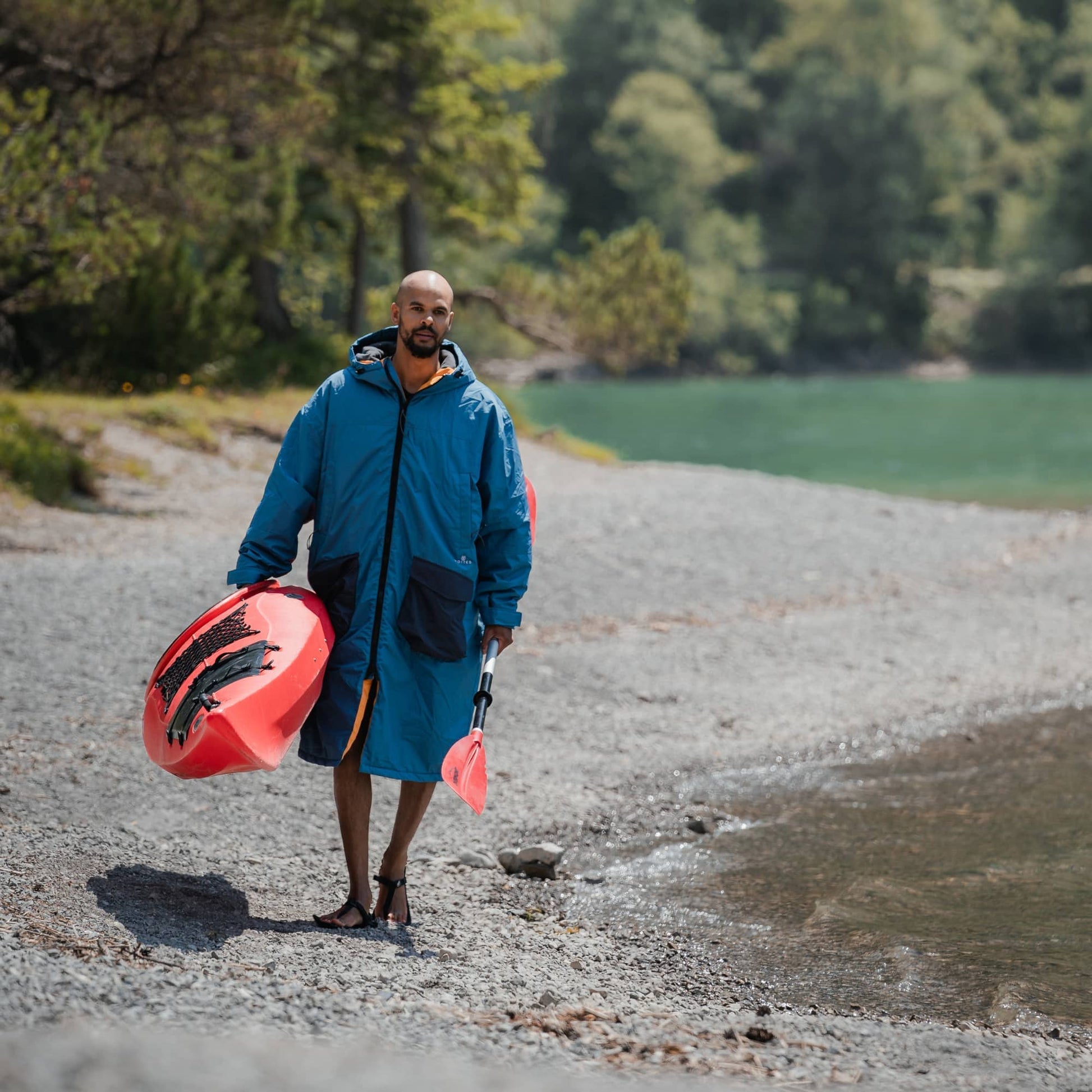VOITED 2nd Edition Outdoor Changing Robe & Drycoat for Surfing, Camping, Vanlife & Wild Swimming - Blue Steel-Goodwynn'sGoodwynn's