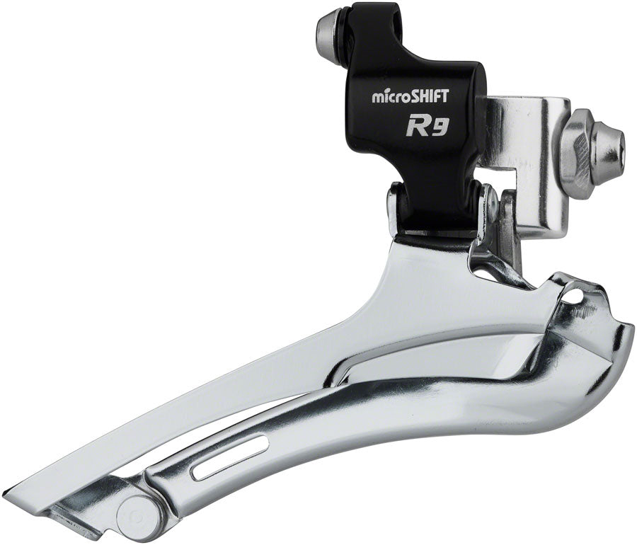 microSHIFT R9-F Double Front Derailleur - 9-Speed Double 46-52t Max Braze-On Shimano Road Compatible-Goodwynn'sGoodwynn's