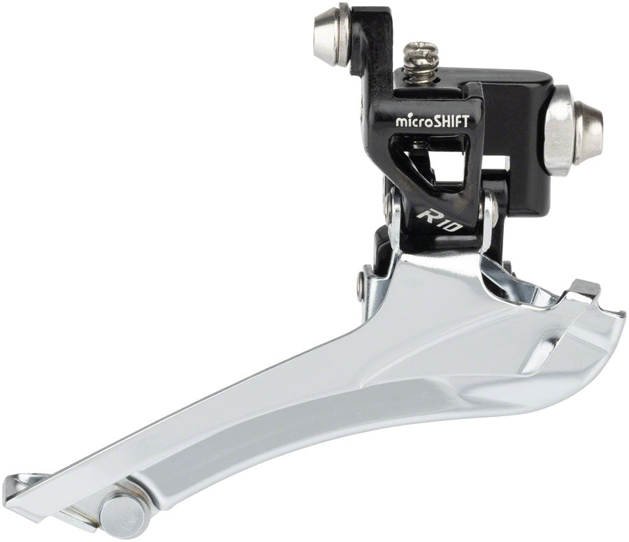 microSHIFT R10 Front Derailleur - 10-Speed Double 56t Max Braze-On Shimano Compatible BLK-Goodwynn'sGoodwynn's