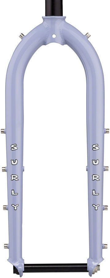 Surly Dinner Fork - 27.5" 15x110mm Thru-Axle 1-1/8" Straight Steerer 420mm Axle To Crown Steel Purple Dust Bunny-Goodwynn'sGoodwynn's