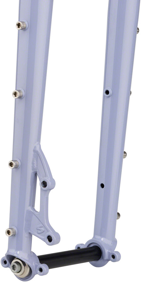 Surly Dinner Fork - 27.5" 15x110mm Thru-Axle 1-1/8" Straight Steerer 420mm Axle To Crown Steel Purple Dust Bunny-Goodwynn'sGoodwynn's