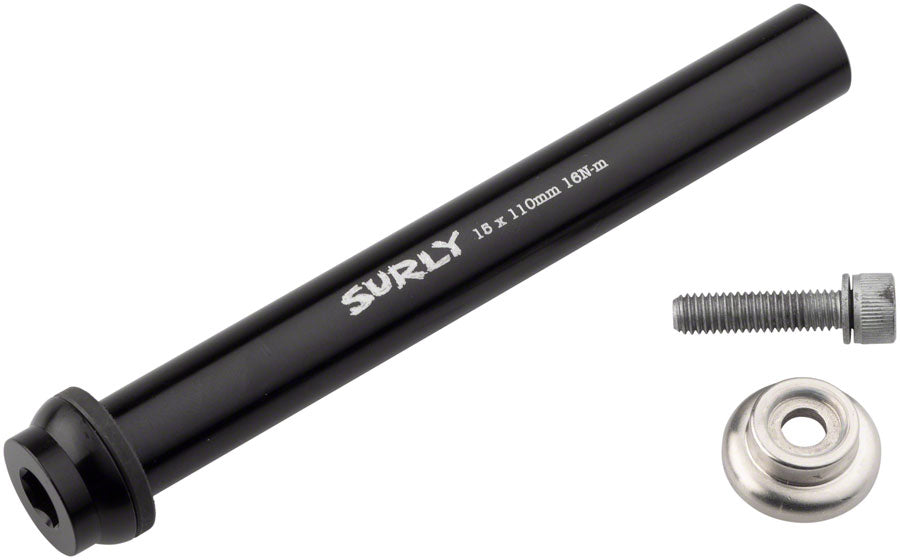 Surly Front Thru-Axle - 15x110 mm Chromoly Black-Goodwynn'sGoodwynn's
