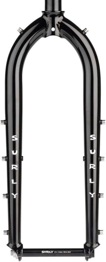 Surly Dinner Fork Assembly - 420mm 27.5" 15x110mm Thru-Axle 1-1/8" Straight Steerer Steel BLK-Goodwynn'sGoodwynn's