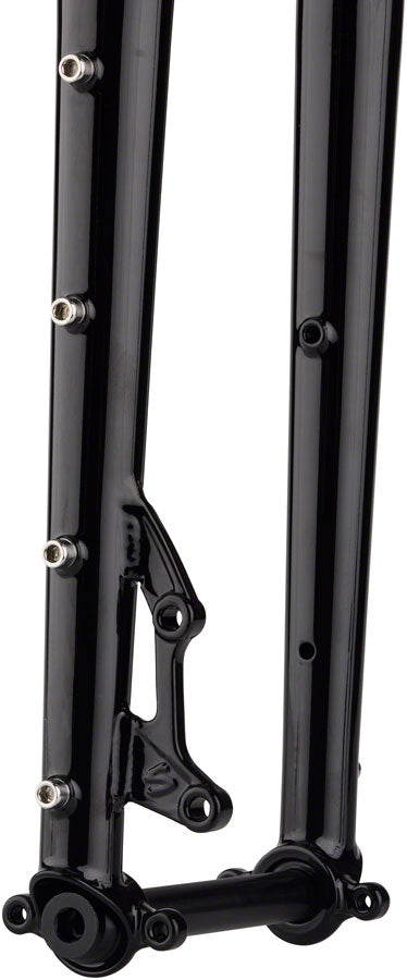 Surly Dinner Fork - 29" 15x110mm Thru-Axle 1-1/8" Straight Steerer 485mm Axle to Crown Steel BLK-Goodwynn'sGoodwynn's