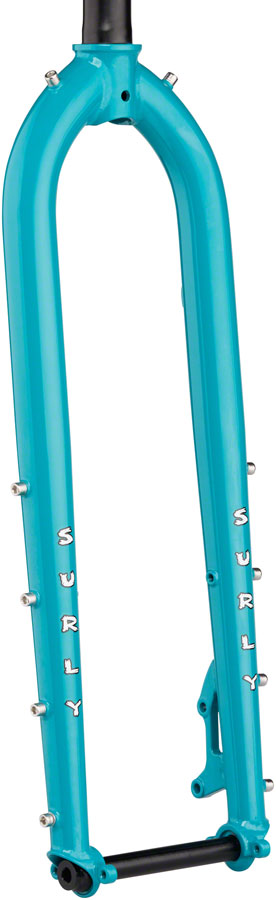 Surly Dinner Fork - 27.5" 15x110mm Thru-Axle 1-1/8" Straight Steerer 485mm Axle To Crown Steel Lost at Sea Blue-Goodwynn'sGoodwynn's