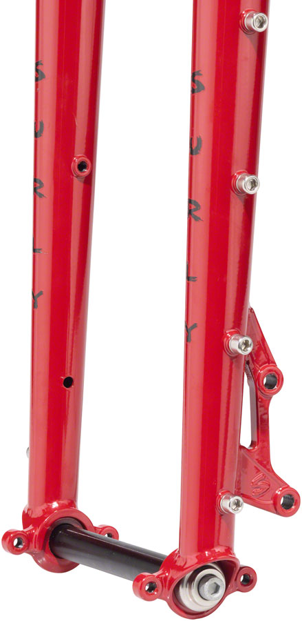 Surly Dinner Fork Assembly - 420mm 27.5" 15x110mm Thru-Axle 1-1/8" Straight Steerer Pile of Bricks Red-Goodwynn'sGoodwynn's