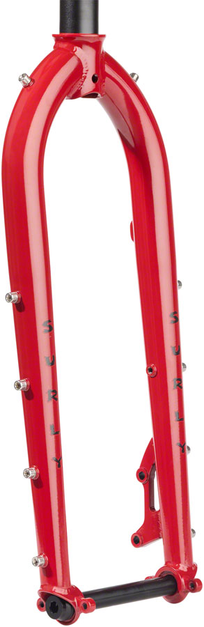 Surly Dinner Fork Assembly - 420mm 27.5" 15x110mm Thru-Axle 1-1/8" Straight Steerer Pile of Bricks Red-Goodwynn'sGoodwynn's