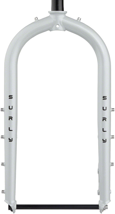 Surly Moonlander Fork - 24" Steel 12 x 197mm 1-1/8" Straight Steerer Lunar Dust Gray-Goodwynn'sGoodwynn's