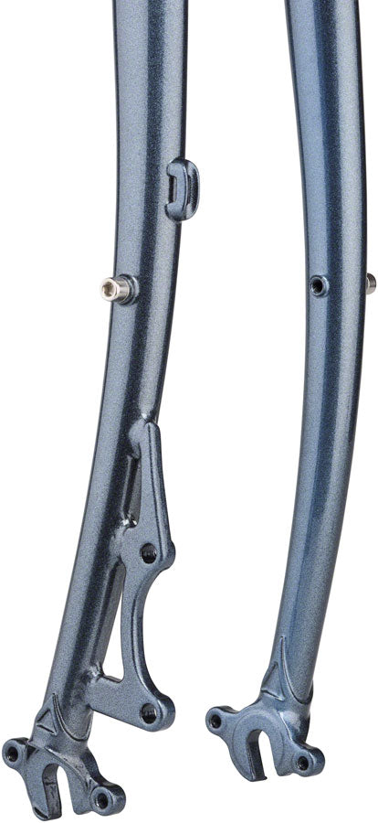 Surly Straggler Fork - 650b QRx100mm 1-1/8" Straight Steerer 380mm Axle To Crown Steel Cold Steel Blue-Goodwynn'sGoodwynn's