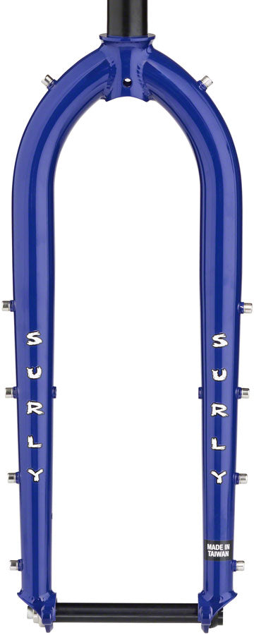 Surly Dinner Fork - 27.5" 15x110mm Thru-Axle 1-1/8" Straight Steerer 420mm Axle To Crown Steel Subterranean Homesick Blue-Goodwynn'sGoodwynn's