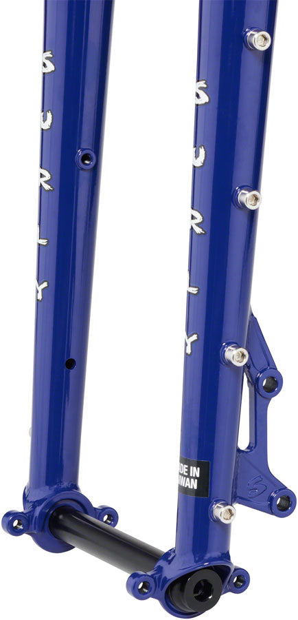 Surly Dinner Fork - 27.5" 15x110mm Thru-Axle 1-1/8" Straight Steerer 420mm Axle To Crown Steel Subterranean Homesick Blue-Goodwynn'sGoodwynn's