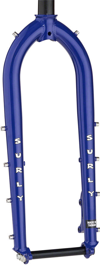 Surly Dinner Fork - 27.5" 15x110mm Thru-Axle 1-1/8" Straight Steerer 420mm Axle To Crown Steel Subterranean Homesick Blue-Goodwynn'sGoodwynn's
