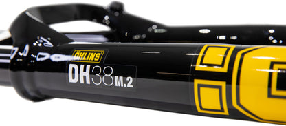 Ohlins DH38 m.2 Coil Suspension Fork - 29"/27.5" 200mm 20mmx110mm DH Boost TTX18 Damper Coil Sprung Gloss BLK