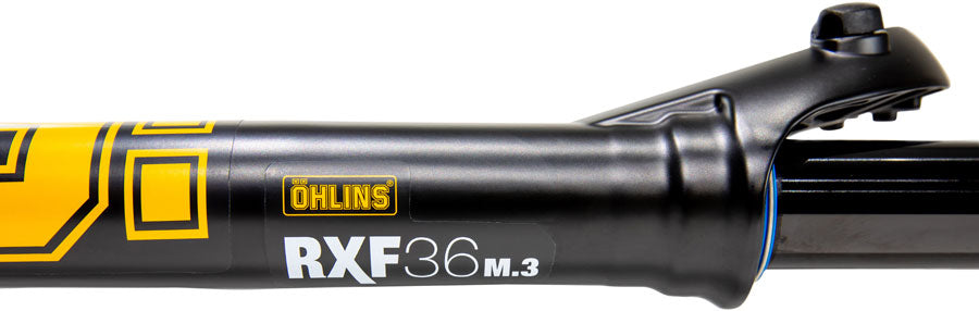 Ohlins RXF36 m.3 Suspension Fork - 29" 140mm 15mm x 110mm 44mm Offset TTX18 Damper Dual Adjust Air Spring Gloss BLK-Goodwynn'sGoodwynn's