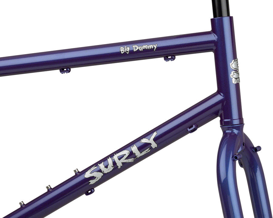 Surly Big Dummy Cargo Framekit - 26" Steel Bruised Ego Purple Medium-Goodwynn'sGoodwynn's