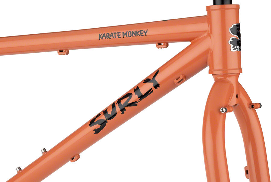 Surly Karate Monkey Frameset - 27.5" Steel Peach Salmon Sundae Large-Goodwynn'sGoodwynn's