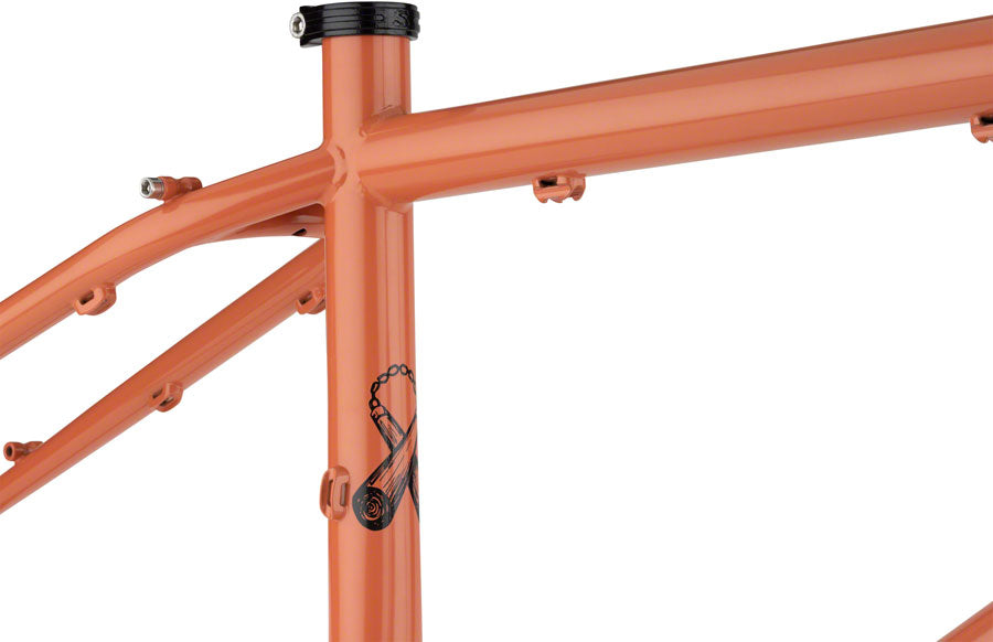 Surly Karate Monkey Frameset - 27.5" Steel Peach Salmon Sundae X-Large-Goodwynn'sGoodwynn's