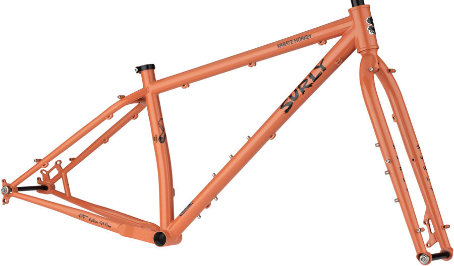 Surly Karate Monkey Frameset - 27.5" Steel Peach Salmon Sundae X-Large-Goodwynn'sGoodwynn's