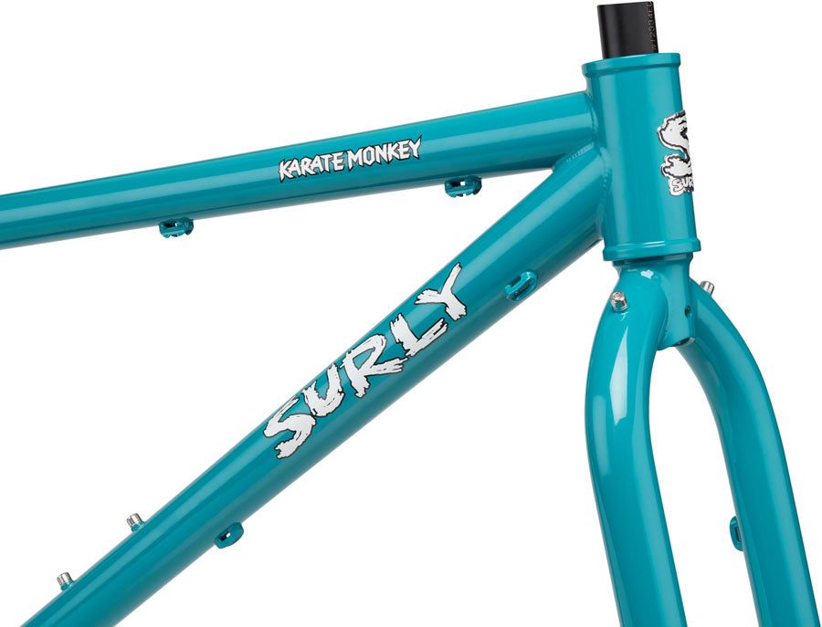 Surly Karate Monkey Frameset - 27.5" Steel Lost at Sea Blue Medium-Goodwynn'sGoodwynn's