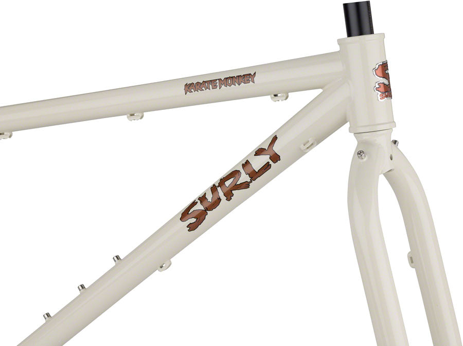 Surly Karate Monkey Frameset - 27.5" Steel Snow Mold White X-Small-Goodwynn'sGoodwynn's