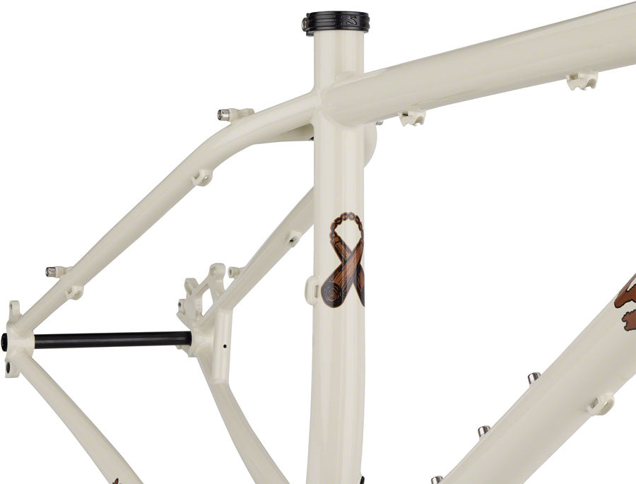 Surly Karate Monkey Frameset - 27.5" Steel Snow Mold White Large-Goodwynn'sGoodwynn's