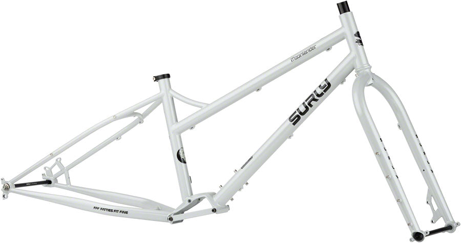 Surly Moonlander Fat Tire Bike Frameset - 24" Steel Lunar Dust Gray Medium-Goodwynn'sGoodwynn's