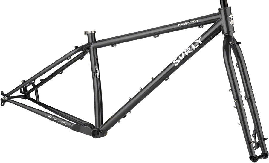 Surly Karate Monkey Frameset - 27.5" Steel Hi-Viz Black Medium-Goodwynn'sGoodwynn's