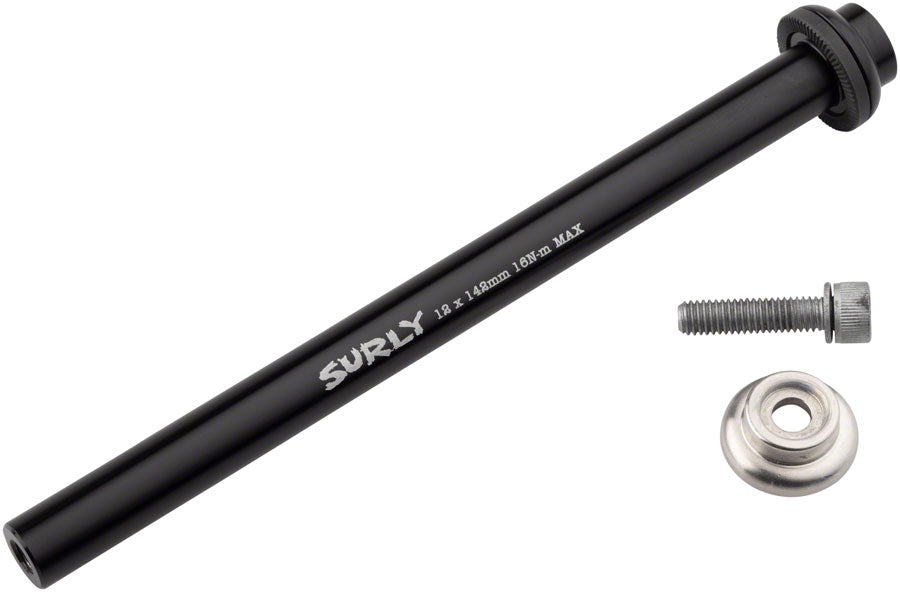Surly Rear Thru-Axle - 12x142 mm Chromoly Black-Goodwynn'sGoodwynn's