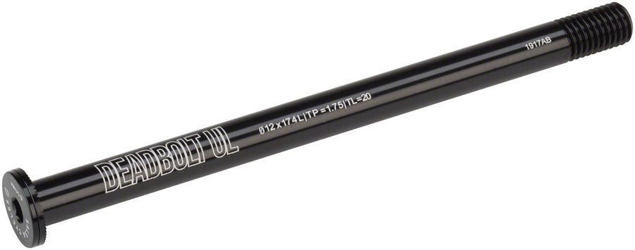 Salsa Deadbolt Ultralight Thru-Axle Rear 12mm Axle Diameter 174mm Length 1.75 Thread Pitch 20mm Thread Length-Goodwynn'sGoodwynn's