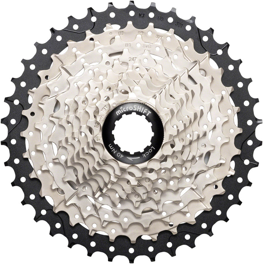 microSHIFT Sword Cassette - 10-Speed 11-38t Alloy Spider Satin Nickel-Goodwynn'sGoodwynn's