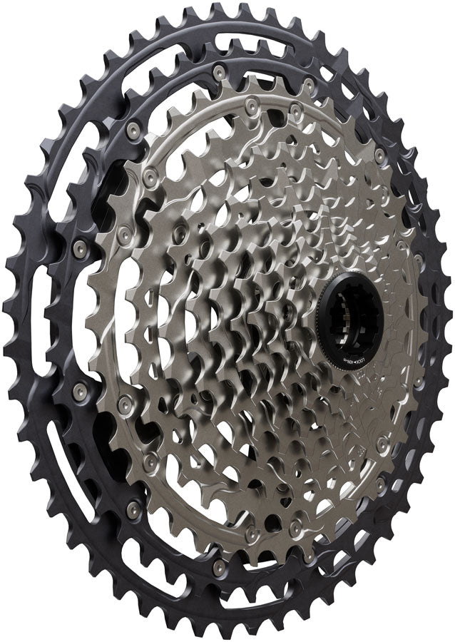 Shimano Deore XT CS-M8200-12 Cassette - 12-Speed 10-51t Hyperglide+ Micro Spline Gray/Silver-Goodwynn'sGoodwynn's