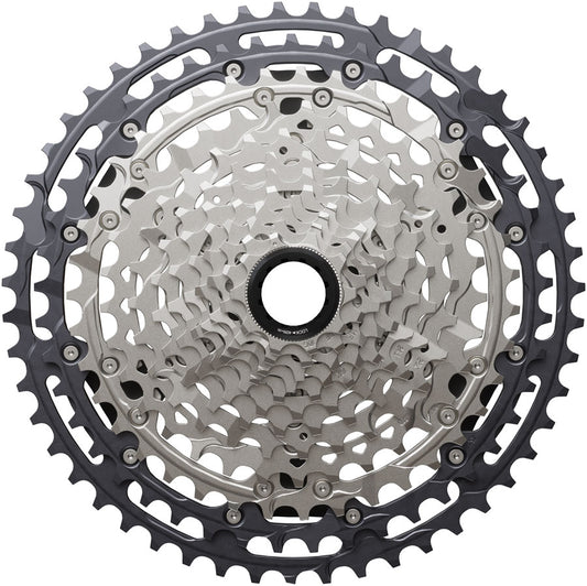 Shimano Deore XT CS-M8200-12 Cassette - 12-Speed 10-51t Hyperglide+ Micro Spline Gray/Silver-Goodwynn's