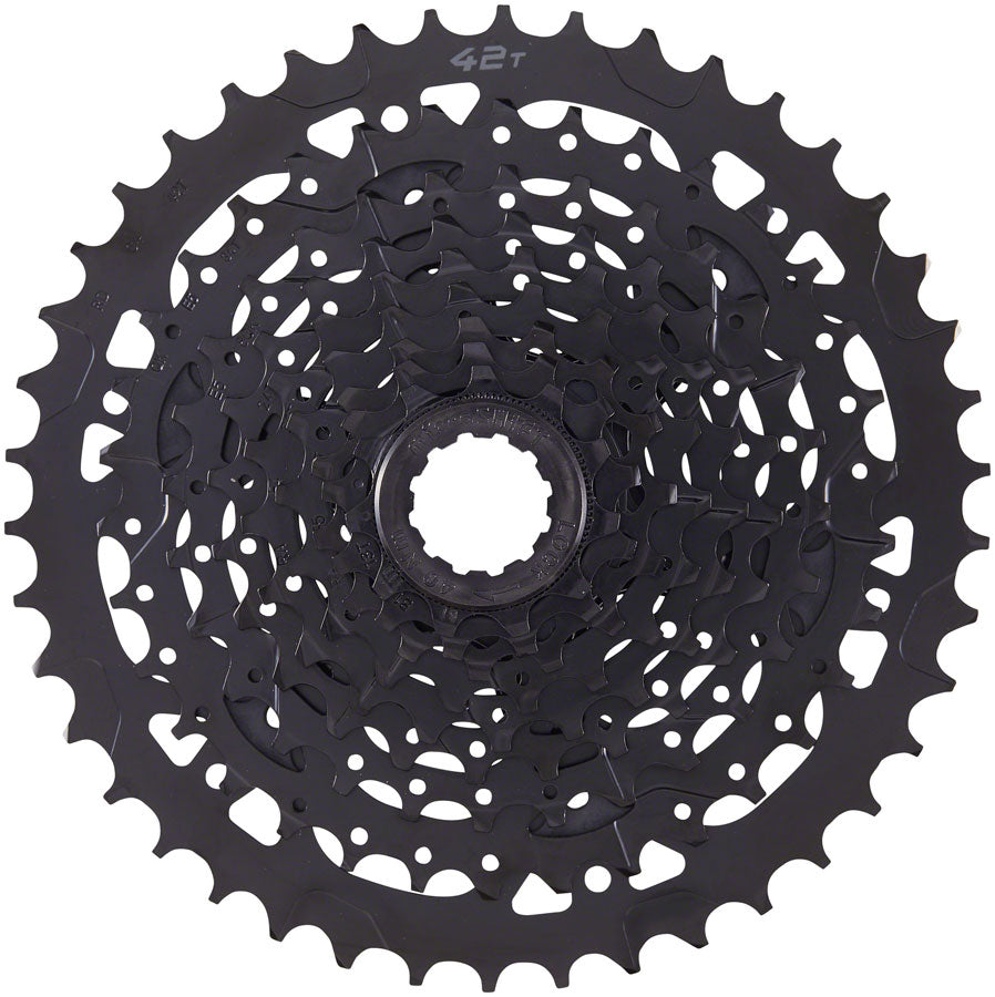 microSHIFT ADVENT Cassette - 9 Speed 11-42t Black ED Coated Alloy Large Cog-Goodwynn'sGoodwynn's