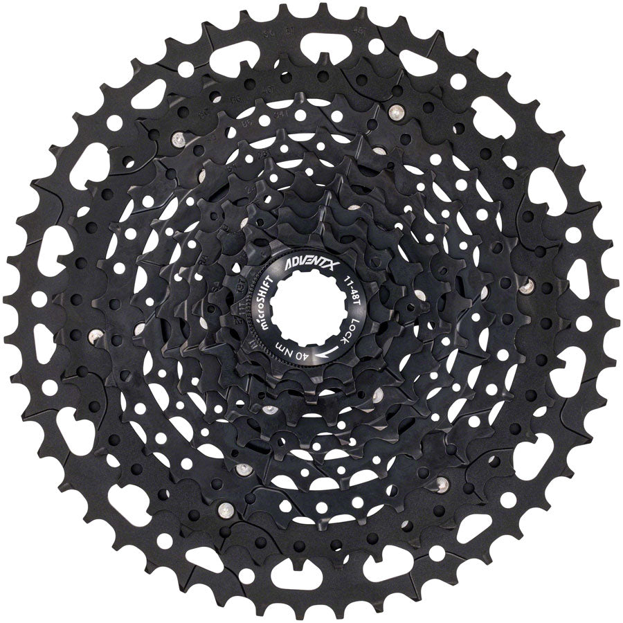 microSHIFT ADVENT X Cassette - 10 Speed 11-48t Black Alloy Spider-Goodwynn'sGoodwynn's