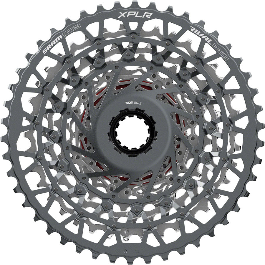 SRAM Rival XPLR XG-1351 Cassette - 13-Speed 10-46t For XDR Driver Silver E1-Goodwynn'sGoodwynn's