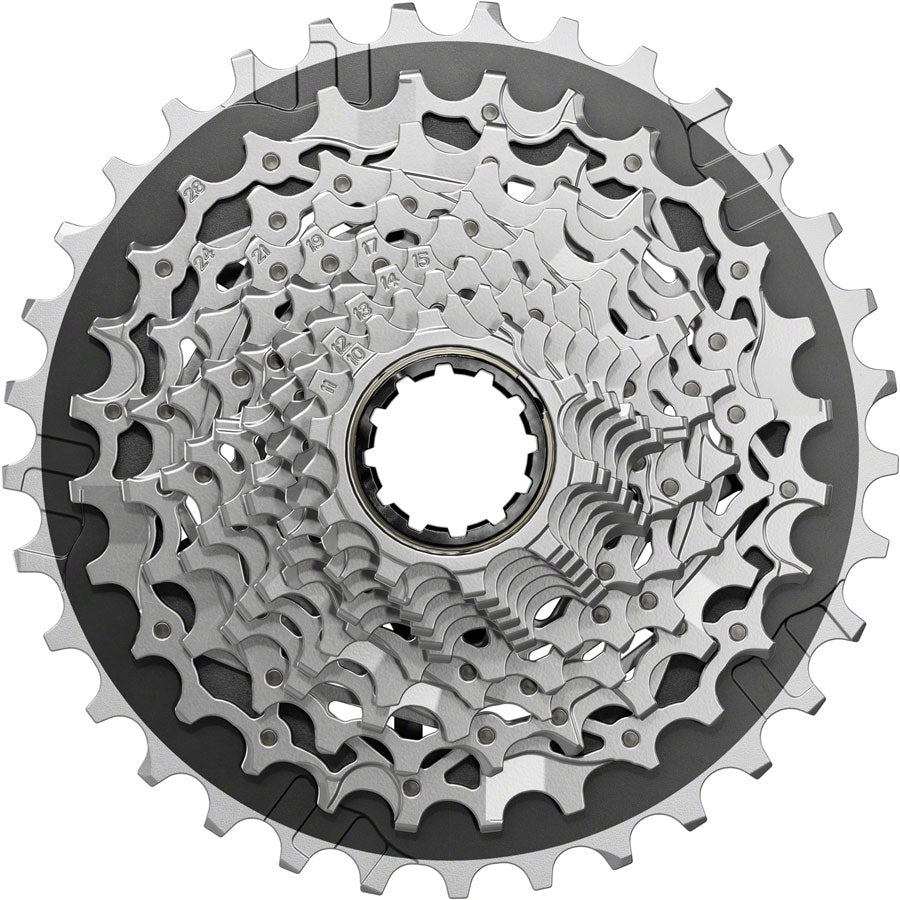 SRAM Force XG-1270 Cassette - 12-Speed 10-33t Silver For XDR Driver Body E1-Goodwynn'sGoodwynn's