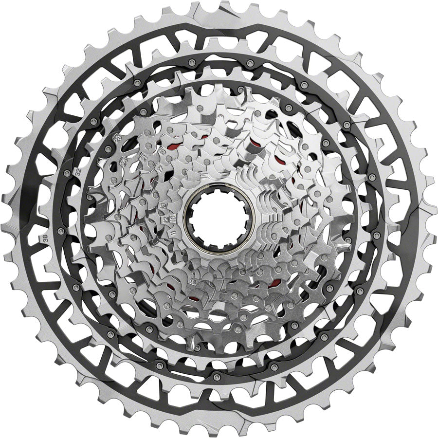 SRAM Force XPLR XG-1371 Cassette - 13-Speed 10-46t For XDR Driver Silver E1-Goodwynn'sGoodwynn's