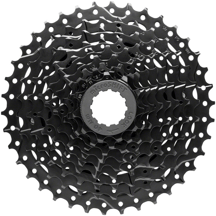 microSHIFT Sword BLK 2x9-Speed Groupset - Includes Brake/Shifters Front Derailler Braze-On Rear Derailleur Long Cage 11-38t Cassette-Goodwynn'sGoodwynn's
