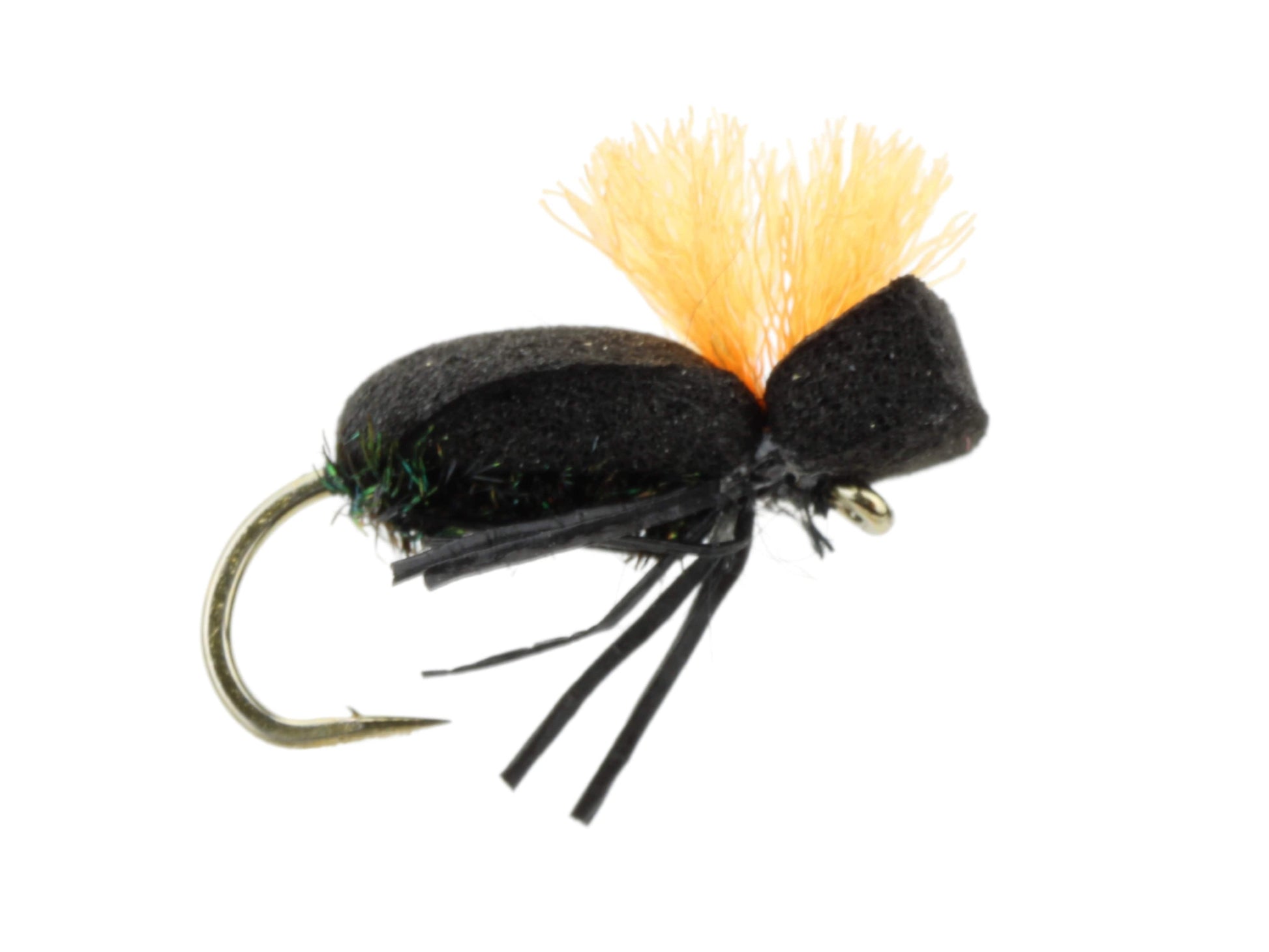 Wild Water Fly Fishing Foam Beetle, Size 14, Qty. 6-Goodwynn'sGoodwynn's