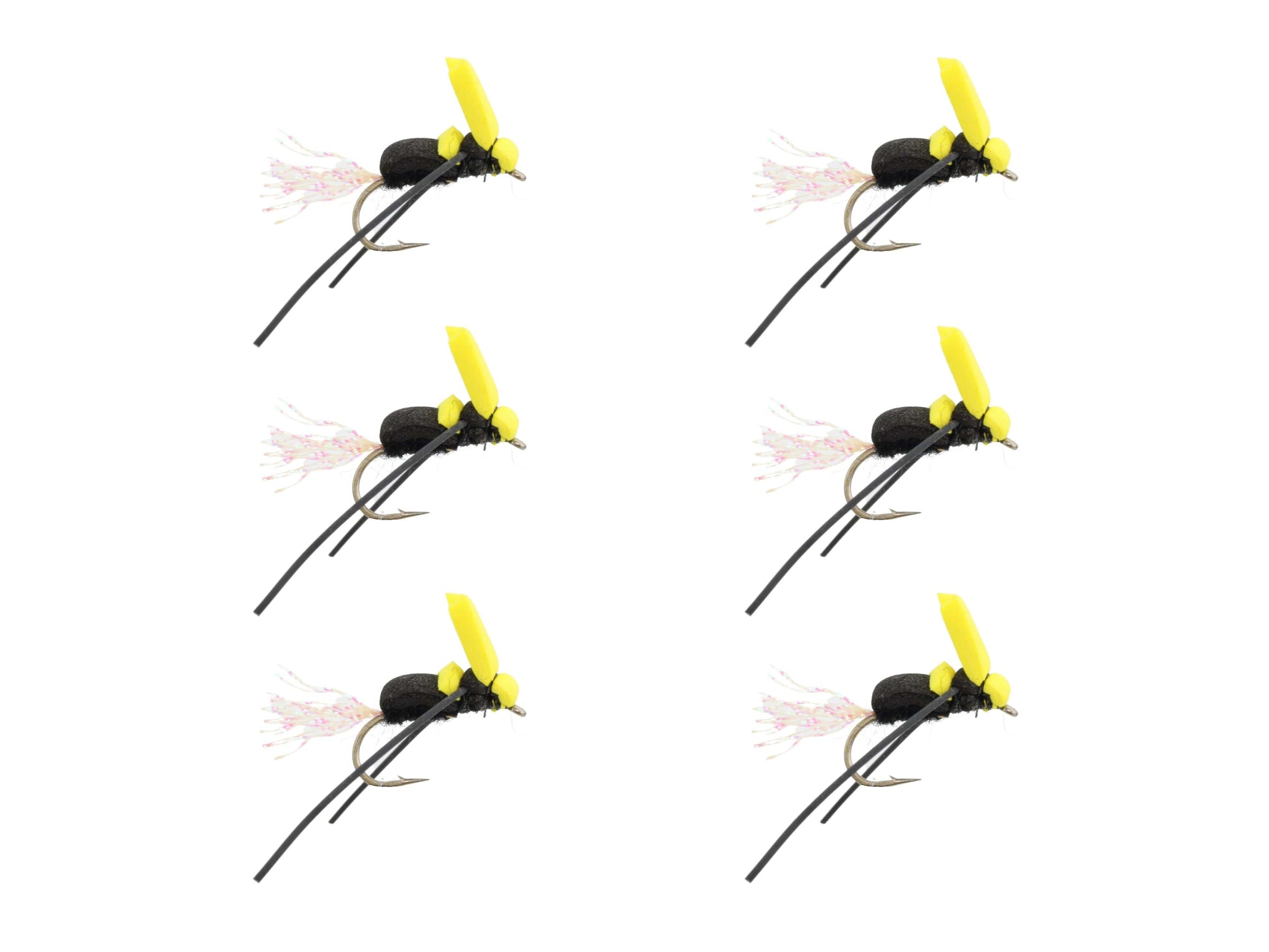 Wild Water Fly Fishing Foam Bumblebee, Size 12 Qty. 6-Goodwynn'sGoodwynn's