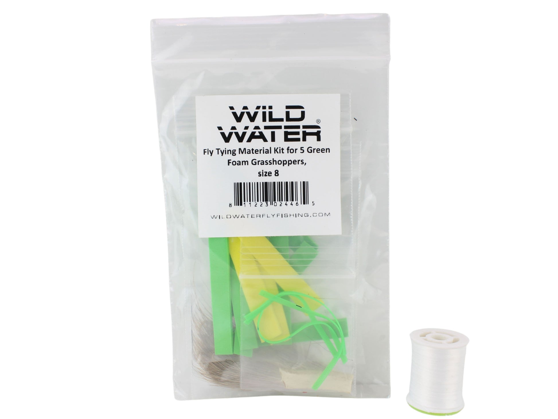 Wild Water Fly Fishing Fly Tying Material Kit, Green Foam Grasshopper-Goodwynn'sGoodwynn's