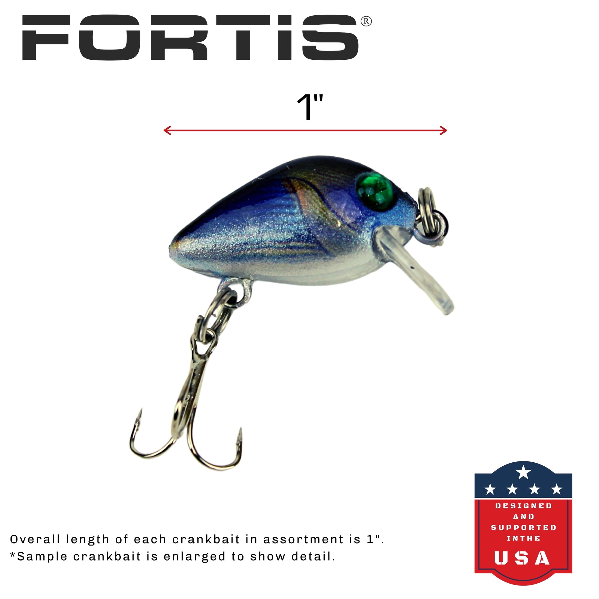 Fortis Mini Crankbait Assortment 2 with 5 Mini Crankbait Lures-Goodwynn'sGoodwynn's